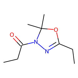 2-Ethyl-5,5-dimethyl-5-propionyl-1,3,4-oxadiazoline