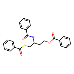 L(-)-3-benzoylamino-4-benzoylmercapto-1-butanol benzoate