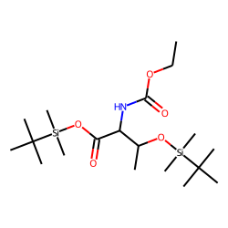 Threonine, mono-ethoxycarbonylated, bis-TBDMS