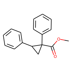 Cyclopropanecarboxylic acid, 1,2-diphenyl-, methyl ester, trans-