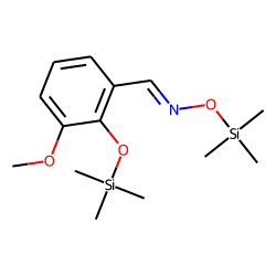 Benzaldehyde, 2-hydroxy-3-methoxy, oxime, bis-TMS