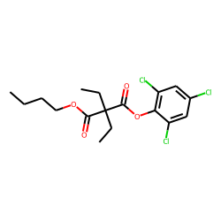 Diethylmalonic acid, butyl 2,4,6-trichlorophenyl ester