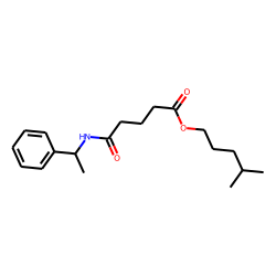 Glutaric acid, monoamide, N-(1-phenylethyl)-, isohexyl ester
