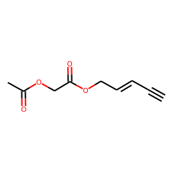 Acetoxyacetic acid, pent-2-en-4-ynyl ester