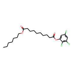 Sebacic acid, heptyl 2,3,5-trichlorophenyl ester