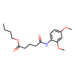 Glutaric acid, monoamide, N-(2,4-dimethoxyphenyl)-, butyl ester