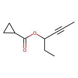 Cyclopropanecarboxylic acid, hex-4-yn-3-yl ester