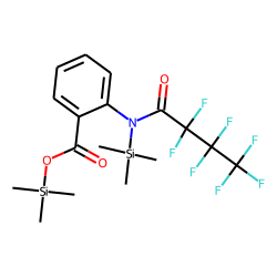 Anthranilic acid, N-heptafluorobutyryl, N,O-bis(trimethylsilyl)-