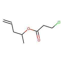 Propanoic acid, 3-chloro, 1-methyl-3-butenyl ester
