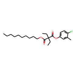 Diethylmalonic acid, 4-chloro-3-methylphenyl decyl ester