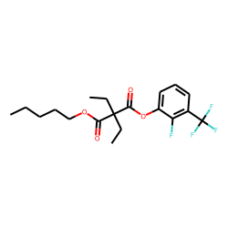 Diethylmalonic acid, 2-fluoro-3-trifluoromethylphenyl pentyl ester