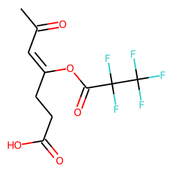 4-Hydroxy-6-oxohept-4-enoic acid, pentafluoropropionate