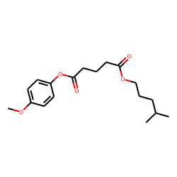 Glutaric acid, isohexyl 4-methoxyphenyl ester