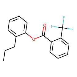 2-Trifluoromethylbenzoic acid, 2-propylphenyl ester