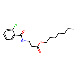 «beta»-Alanine, N-(2-chlorobenzoyl)-, heptyl ester