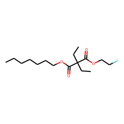 Diethylmalonic acid, 2-fluoroethyl heptyl ester