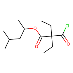 Diethylmalonic acid, monochloride, 4-methylpent-2-yl ester