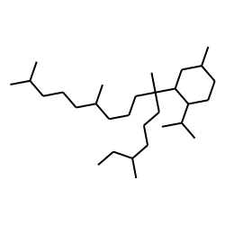 1-Isopropyl-4-methyl-2-[1,5,9-trimethyl-1-(4-methyl-hexyl)-decyl]-cyclohexane