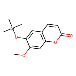 Coumarin, 6-methoxy-7-trimethylsilyloxy