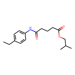 Glutaric acid, monoamide, N-(4-ethylphenyl)-, isobutyl ester