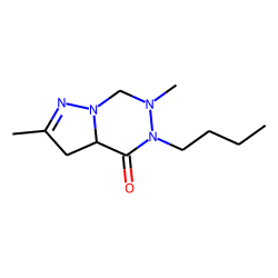 4,5,6,7-Tetrahydropyrazolo[1,5-d][1,2,4]-triazin-4-one, 5-butyl-2,6-dimethyl