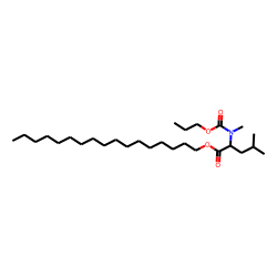 l-Leucine, N-methyl-n-propoxycarbonyl-, heptadecyl ester