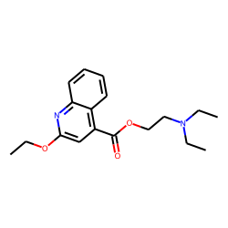 Quinoline-4-carboxylic acid, 2-ethoxy, 2-(diethylaminoethyl)amide