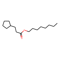 3-Cyclopentylpropionic acid, octyl ester