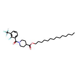 Isonipecotic acid, N-(2-fluoro-3-trifluoromethylbenzoyl)-, tetradecyl ester