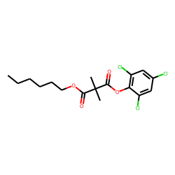 Dimethylmalonic acid, hexyl 2,4,6-trichlorophenyl ester