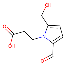Propanoic acid, 3-[N-(2-formyl-5-(hydroxymethyl)-1-pyrrolyl)]
