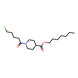 Isonipecotic acid, N-(5-chlorovaleryl)-, heptyl ester