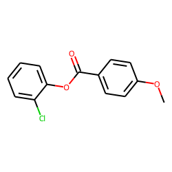 p-Methoxybenzoic acid, 2-chlorophenyl ester