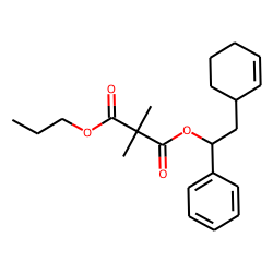 Dimethylmalonic acid, 1-phenyl-2-(cyclohex-2-enyl)ethyl propyl ester