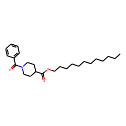 Isonipecotic acid, N-benzoyl-, dodecyl ester