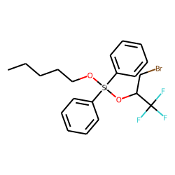 Silane, diphenylpentyloxy(1,1,1-trifluoro-3-bromoprop-2-yloxy)-