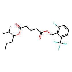 Glutaric acid, 2-fluoro-6-(trifluoromethyl)benzyl 2-methylhex-3-yl ester