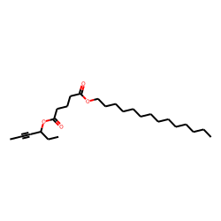 Glutaric acid, hex-4-yn-3-yl tetradecyl ester
