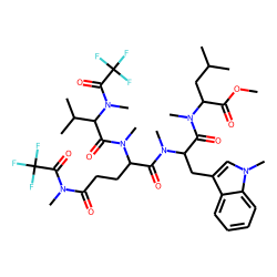 Valine-glutamine-tryptophan-leucine, N(«alpha»,«epsilon»)-trifluoroacetyl-N-O-permethyl derivative