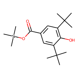 3,5-Di-tert-butyl-4-hydroxybenzoic acid, trimethylsilyl ester
