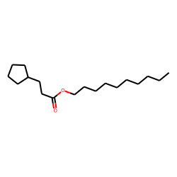 3-Cyclopentylpropionic acid, decyl ester