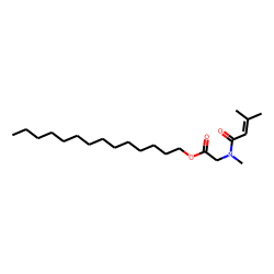 Sarcosine, N-(3-methylbut-2-enoyl)-, tetradecyl ester