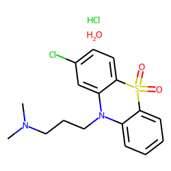 2-Chloro-10-(3'-dimethylaminopropyl)-5,5-phenothiazinedioxide, hydrochloride, monohydrate