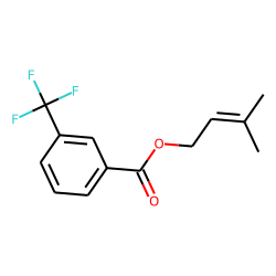 3-Trifluoromethylbenzoic acid, 3-methylbut-2-enyl ester