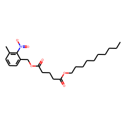 Glutaric acid, decyl 3-methyl-2-nitrobenzyl ester