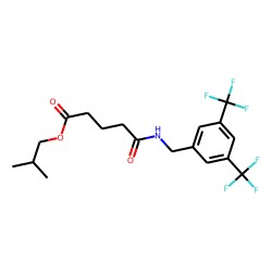 Glutaric acid, monoamide, N-(3,5-di(trifluoromethyl)benzyl)-, isobutyl ester