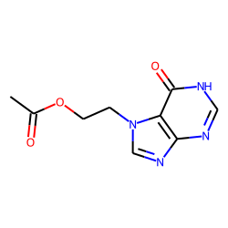 Hypoxanthine-7-ethanol, alpha-acetate