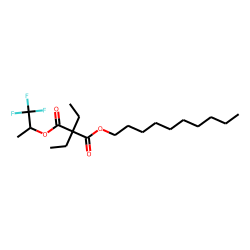 Diethylmalonic acid, decyl 1,1,1-trifluoroprop-2-yl ester