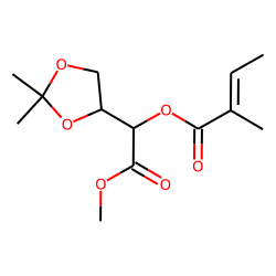 1-(2,2-Dimethyl-1,3-dioxolan-4-yl)-2-methoxy-2-oxoethyl (E)-2-methylbut-2-enoate