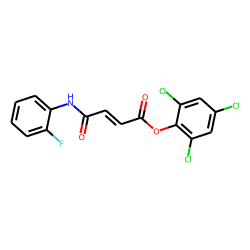 Fumaric acid, monoamide, N-(2-fluorophenyl)-, 2,4,6-trichlorophenyl ester